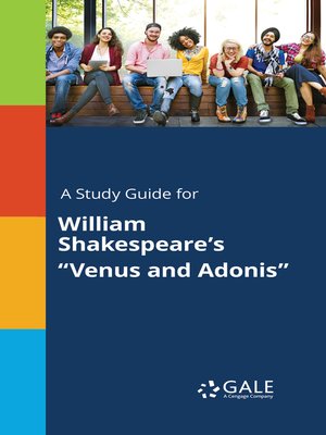 cover image of A Study Guide for William Shakespeare's "Venus and Adonis"